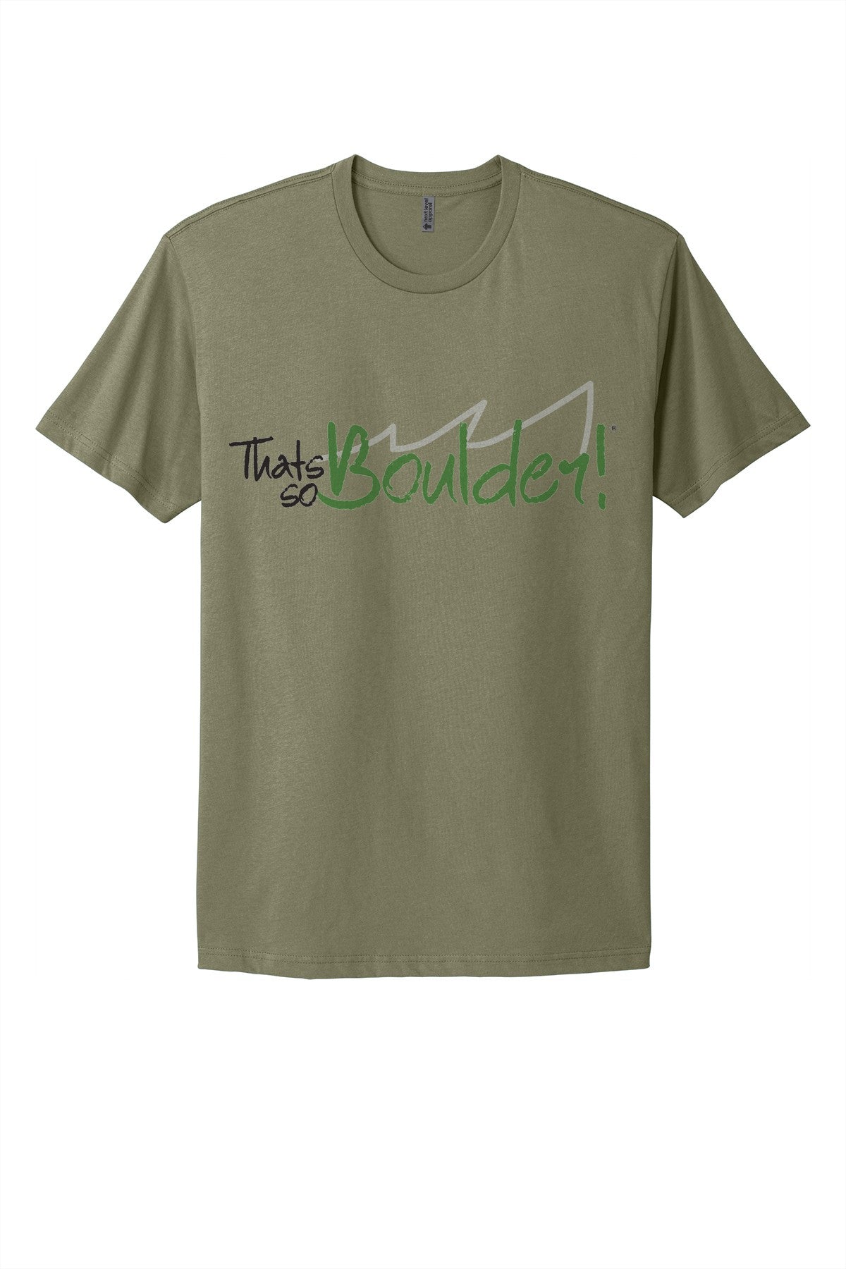 That's So Boulder tee in Light Olive