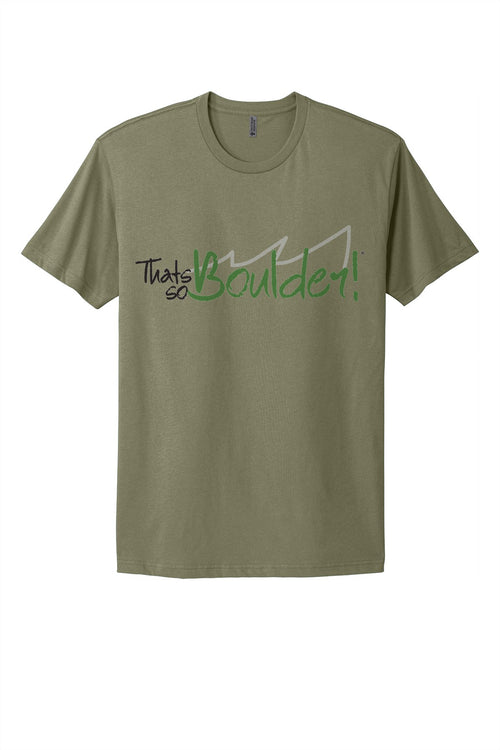 That's So Boulder tee in Light Olive
