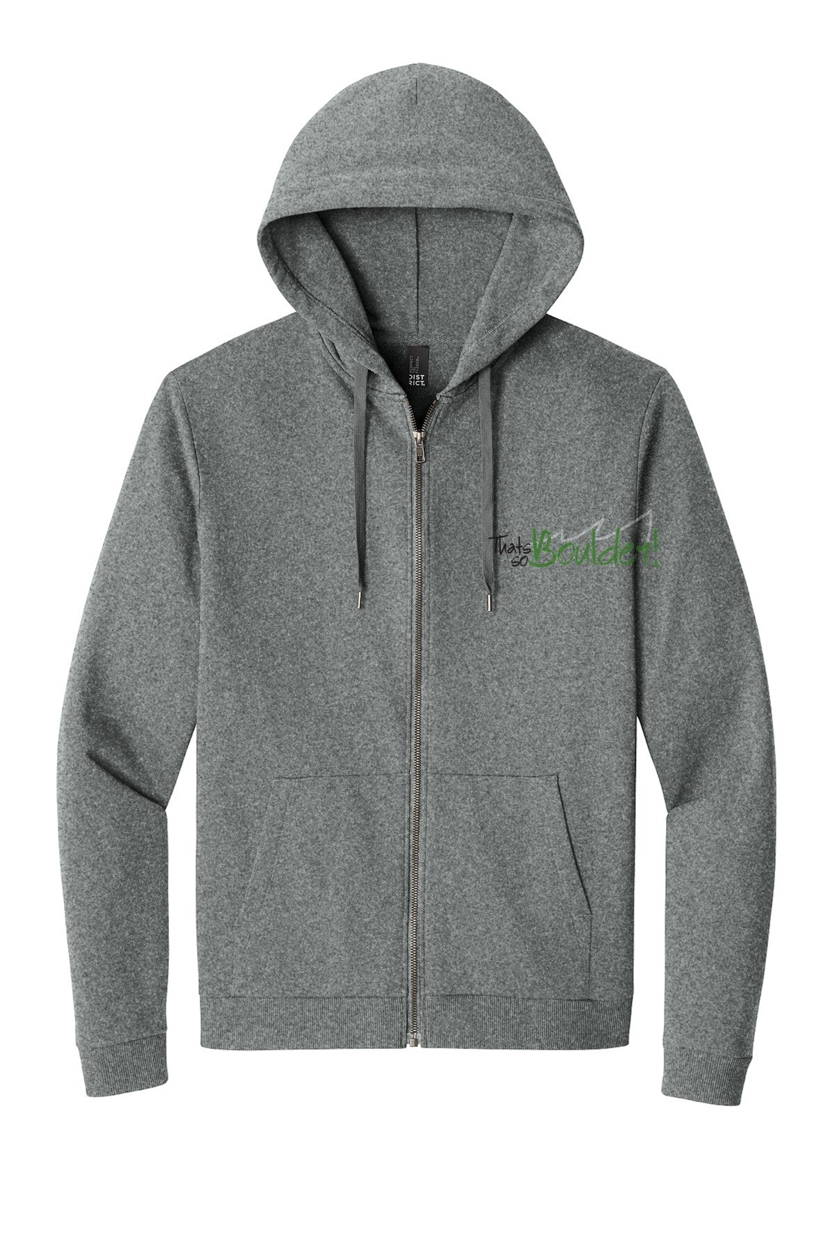 That's So Boulder zip hoodie in Gray Heather